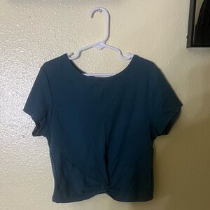 Blue Crop Top